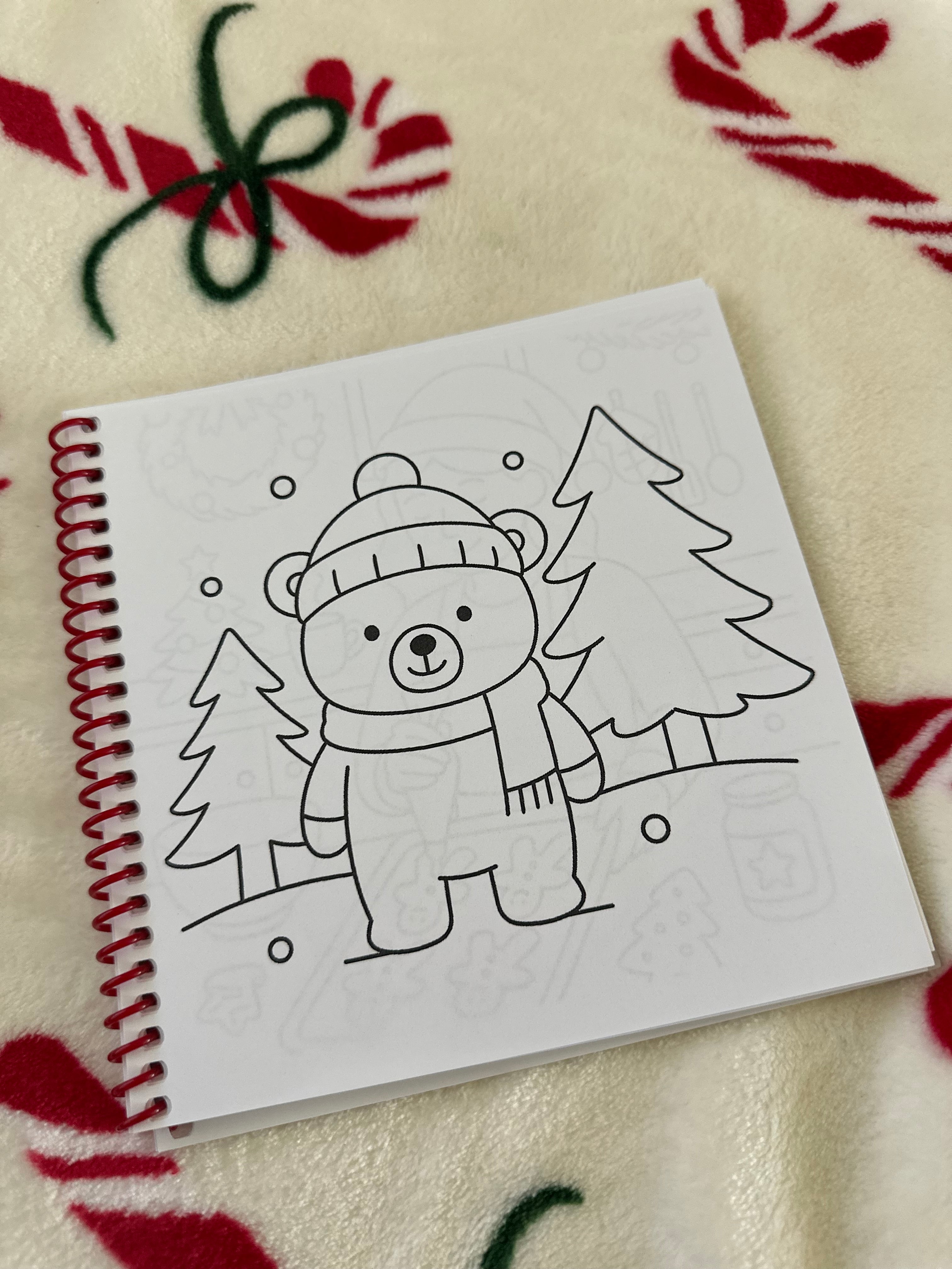 Mini Christmas Coloring Book