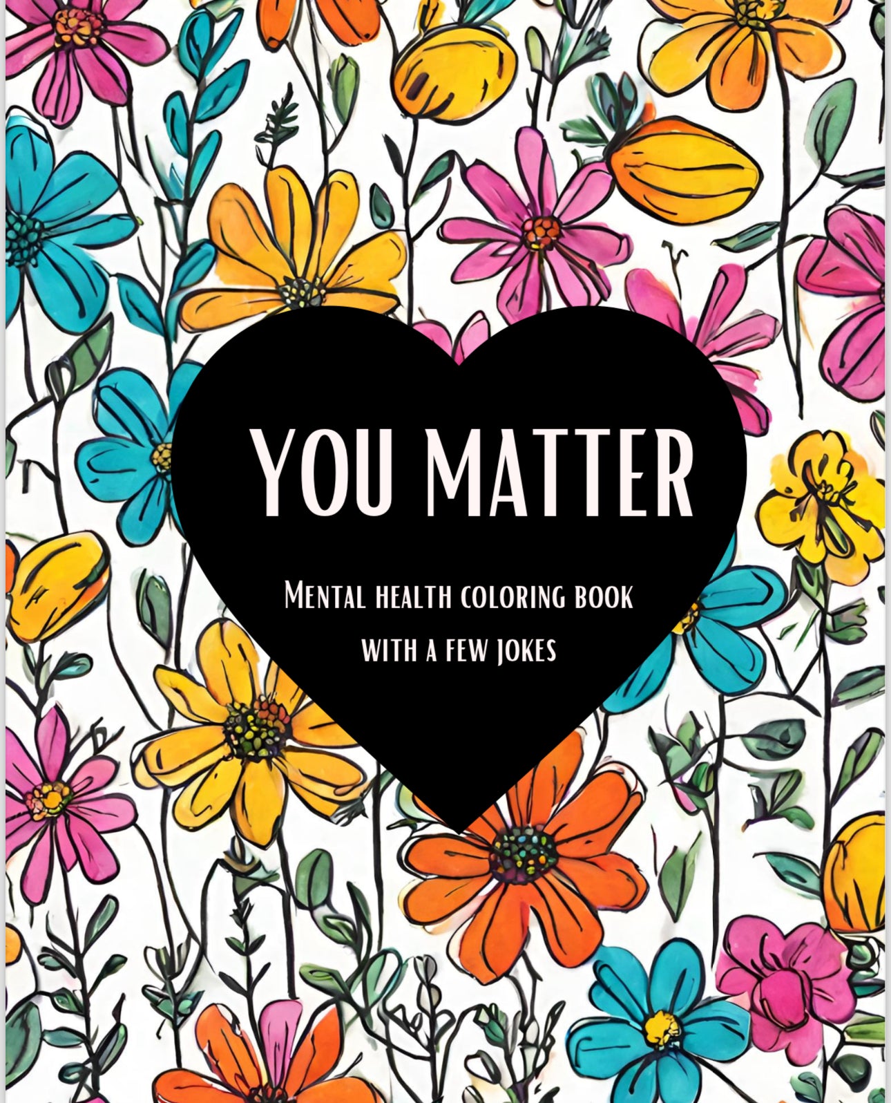 Mental health coloring book (Digital Download)